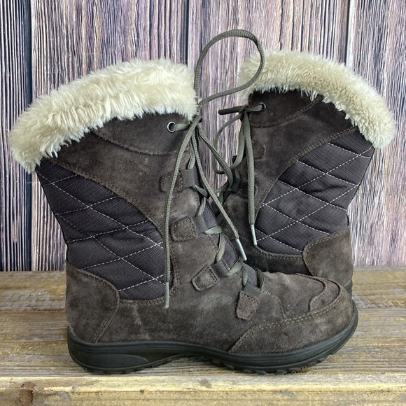 Women’s Columbia Ice Maiden II Quilted Brown Suede Boots- Size 6 - Picture 5 of 11